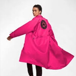 Rare! Nike Hot Pink Satin Coat
